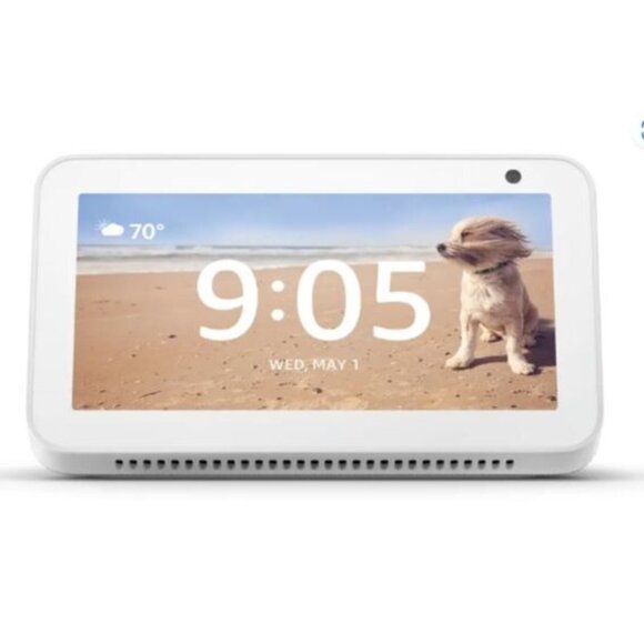 Amazon Echo Show 5 Touchscreen Compact Smart Display w/Alexa, Sandstone, 1st Gen - Picture 3 of 12